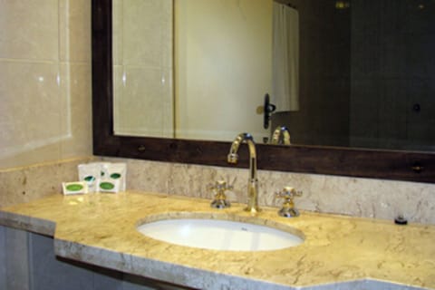 Room (Gauderio) | Bathroom | Shower, free toiletries, hair dryer, towels