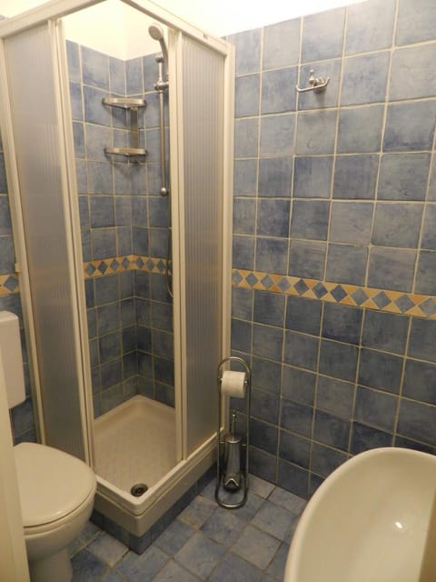 Shower, free toiletries, hair dryer, bidet