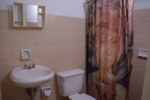 Economy Double Room, Multiple Beds, Private Bathroom | Bathroom | Shower, free toiletries, hair dryer, towels