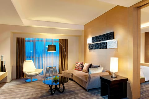 Junior Suite, 1 Bedroom | Living room | 37-inch LCD TV with satellite channels, TV