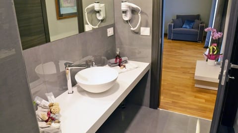 Deluxe Double Room | Bathroom | Shower, free toiletries, slippers, bidet