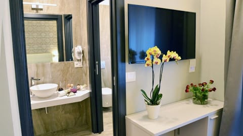 Superior Double Room | Bathroom | Shower, free toiletries, slippers, bidet