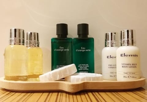 Shower, free toiletries, hair dryer, bathrobes