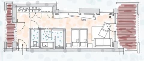 Deluxe Double Room | Floor plan