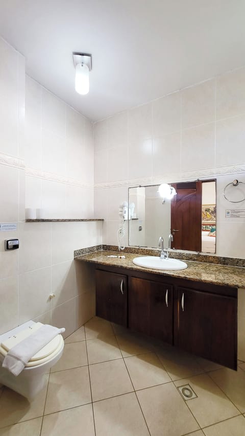 Family Room | Bathroom | Shower, hair dryer, towels