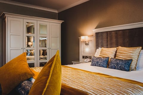 Individually decorated, individually furnished, desk, iron/ironing board