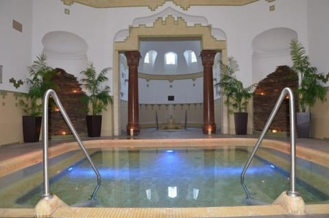 Sauna, spa tub, steam room