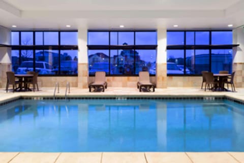 Indoor pool, open 6:00 AM to 10:00 PM, sun loungers