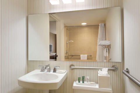 Suite, Accessible, Club Lounge Access | Bathroom shower