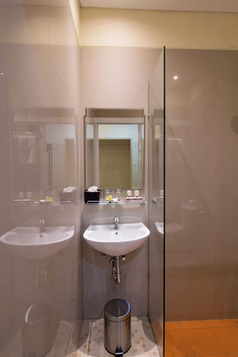 Deluxe Room | Bathroom | Shower, hair dryer, towels