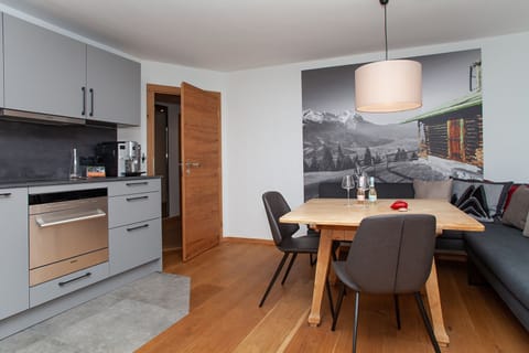 Deluxe Apartment, 2 Bedrooms, Slope side | Private kitchen | Full-size fridge, stovetop, espresso maker, coffee/tea maker