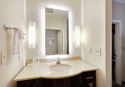 Suite, 2 Queens, Sofa Bed | Bathroom | Free toiletries, hair dryer, bathrobes, towels