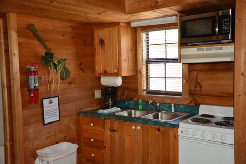 Cabin, 1 Bedroom (Cabin 61) | Private kitchen | Coffee/tea maker