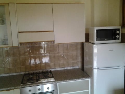 Fridge, stovetop, dishwasher, electric kettle