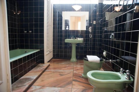 Bathroom | Shower, hair dryer, towels, soap