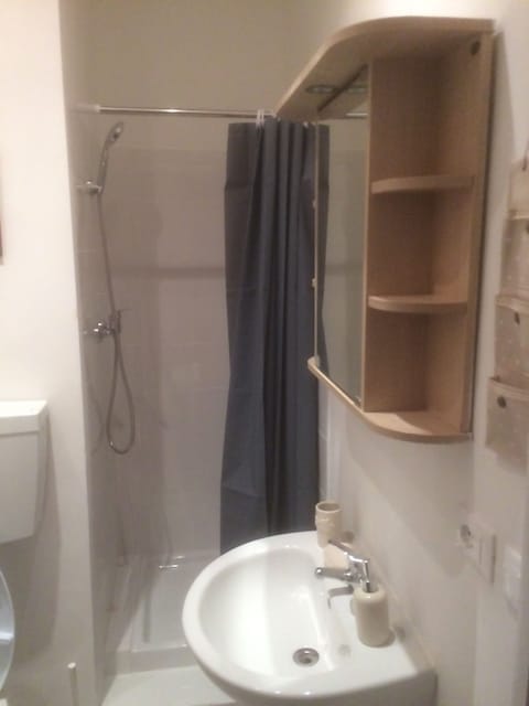 Triple Room, Multiple Beds, Non Smoking | Bathroom | Shower, hair dryer, bidet, towels