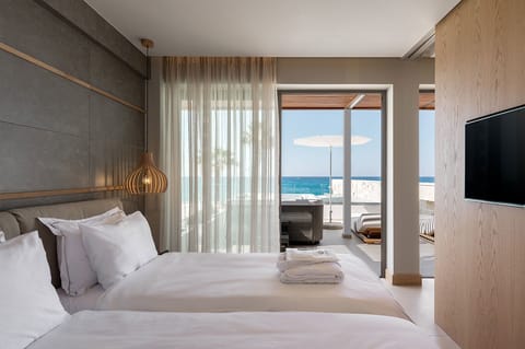 Suite, Sea View (Ikones) | In-room safe, blackout drapes, soundproofing, iron/ironing board