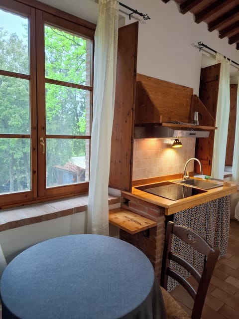 Standard Studio, 1 Bedroom, Garden View | Private kitchen | Full-size fridge, microwave, stovetop, coffee/tea maker