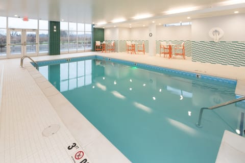 Indoor pool, open 7:00 AM to 11:00 PM, sun loungers