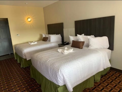 Deluxe Room, 2 Queen Beds, Non Smoking, Refrigerator & Microwave | Individually decorated, individually furnished, desk, blackout drapes