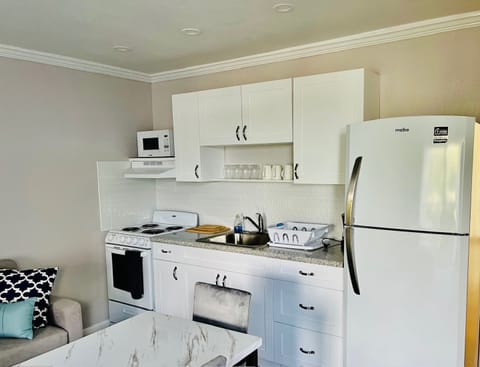 Studio Suite | Private kitchen | Mini-fridge, microwave, cookware/dishes/utensils