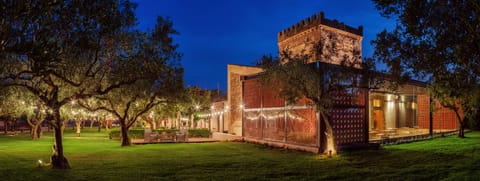 Outdoor banquet area