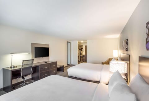 Suite, 2 Queen Beds, Non Smoking | Premium bedding, desk, laptop workspace, blackout drapes