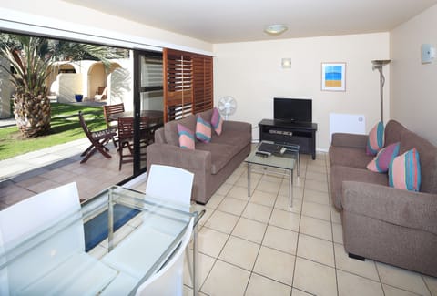 Two Bedroom Apartment with Courtyard | Individually decorated, individually furnished, iron/ironing board