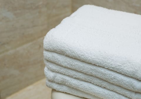 Shower, rainfall showerhead, eco-friendly toiletries, slippers