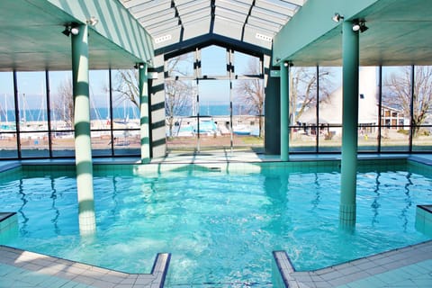 Indoor pool, seasonal outdoor pool