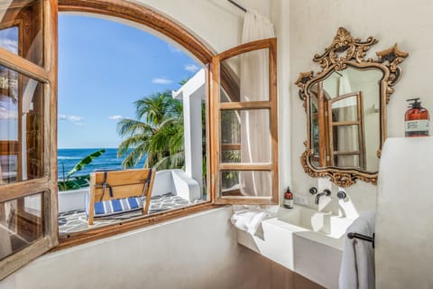 Beachfront Family Rooms with Sea View | View from room