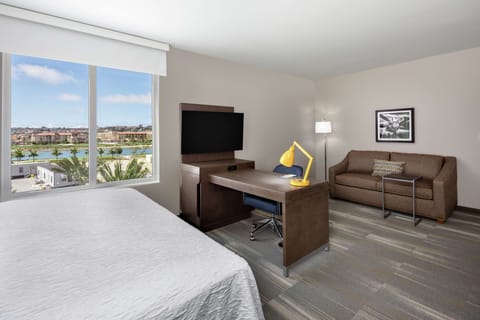 Suite, 1 King Bed (Water View) | Desk, blackout drapes, soundproofing, iron/ironing board