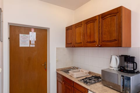 Sea View 5 | Private kitchenette | Fridge, microwave, stovetop, coffee/tea maker