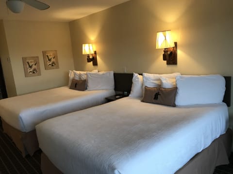 Standard Room, 2 Queen Beds, Non Smoking | Frette Italian sheets, premium bedding, pillowtop beds, desk