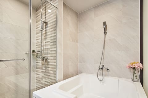 Premium Suite | Bathroom | Free toiletries, hair dryer, slippers, bidet