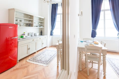 Apartment, 1 Bedroom (The Duke's Apartment) | Private kitchenette | Fridge, coffee/tea maker, electric kettle, cleaning supplies