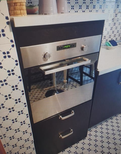 Superior Apartment, Accessible, City View | Private kitchen | Full-size fridge, microwave, oven, stovetop