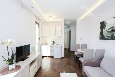 Standard Apartment | Living area | 81-inch LCD TV with cable channels, TV