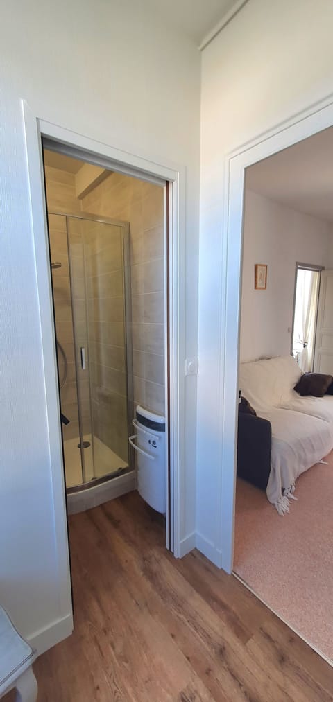 Family Room (Marille) | Bathroom | Shower, free toiletries, hair dryer, towels