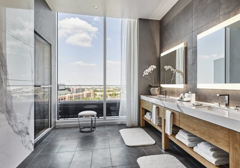 Suite (The Commissioner Suite) | Bathroom | Free toiletries, hair dryer, bathrobes, towels