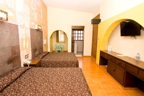 Individually decorated, individually furnished, desk, laptop workspace