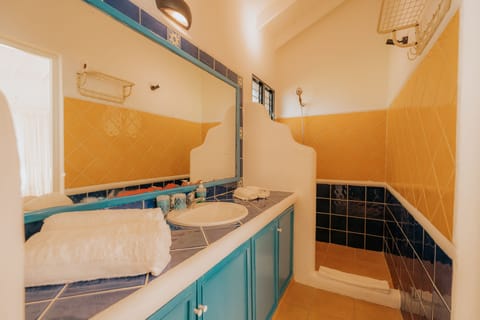 Deluxe Apartment | Bathroom | Shower, free toiletries, hair dryer, towels