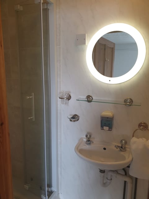 Family Room | Bathroom | Shower, free toiletries, hair dryer, towels