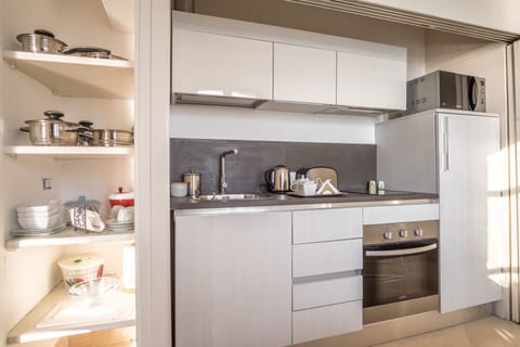 Studio, Sea View (Eco) | Private kitchenette | Fridge, microwave, oven, stovetop