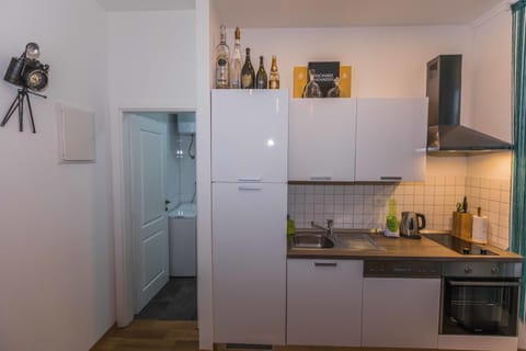 Superior Studio, Balcony | Private kitchen | Fridge, oven, stovetop, dishwasher