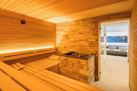 Sauna, steam room, hot stone massages, body scrubs, facials, massages