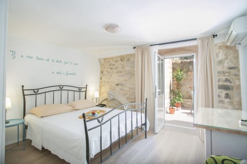 Double Room, Terrace (A1) | Blackout drapes, free WiFi, bed sheets