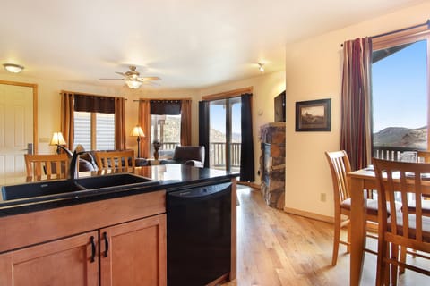 Condo, 2 Bedrooms | Private kitchen | Fridge, microwave, oven, dishwasher