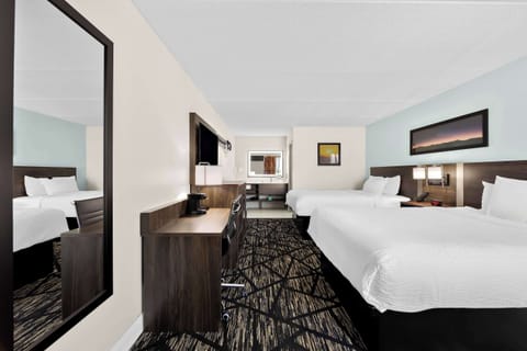 Standard Room, 2 Queen Beds, Non Smoking | Premium bedding, down comforters, pillowtop beds, desk