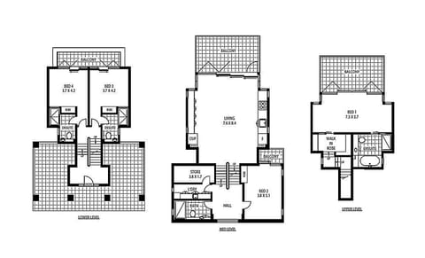 Villa, 4 Bedrooms, Ocean View | Floor plan